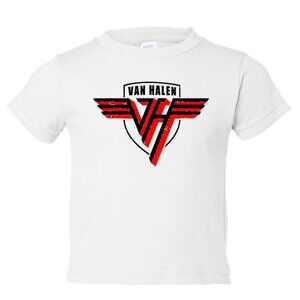 Van Halen Toddler Band Tshirt - Rock and Roll Kids Tee - Concert Shirt